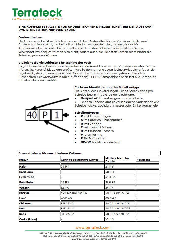 Manuelle Sämaschine Expert von EBRA – Profi-Präzisionssämaschine für den diversifizierten Gemüsebau