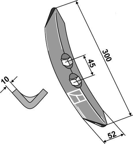 BL28829 Schar 300mm - passend zu Köckerling 504019