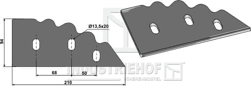 BL29695 Futtermischwagenmesser