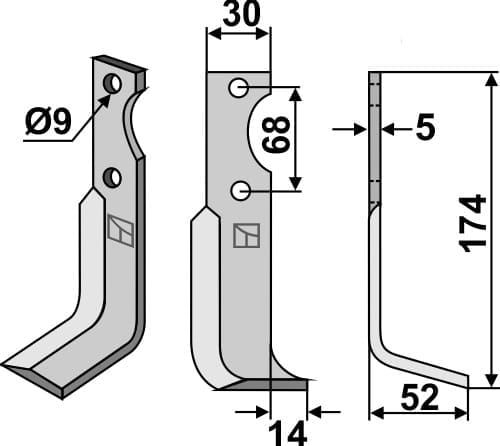 BL4695 Fräsmesser R - passend zu Barbieri 18062