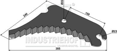 BL29831 Rundballenmesser 5mm - passend zu John Deere CC40482