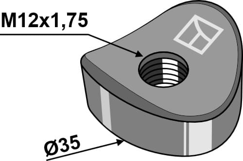10.ST-HH-47 Zinkenhalter - passend zu Kuhn 57702200