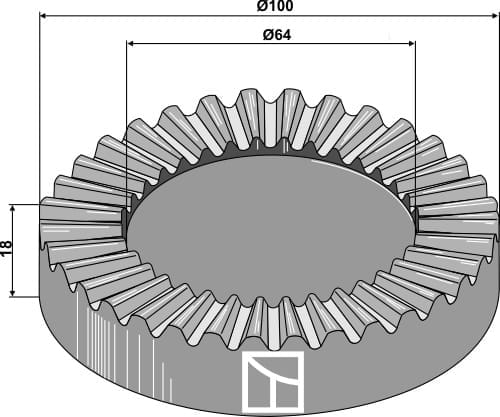 660-108 Klemmverstellscheibe 60 Zähne