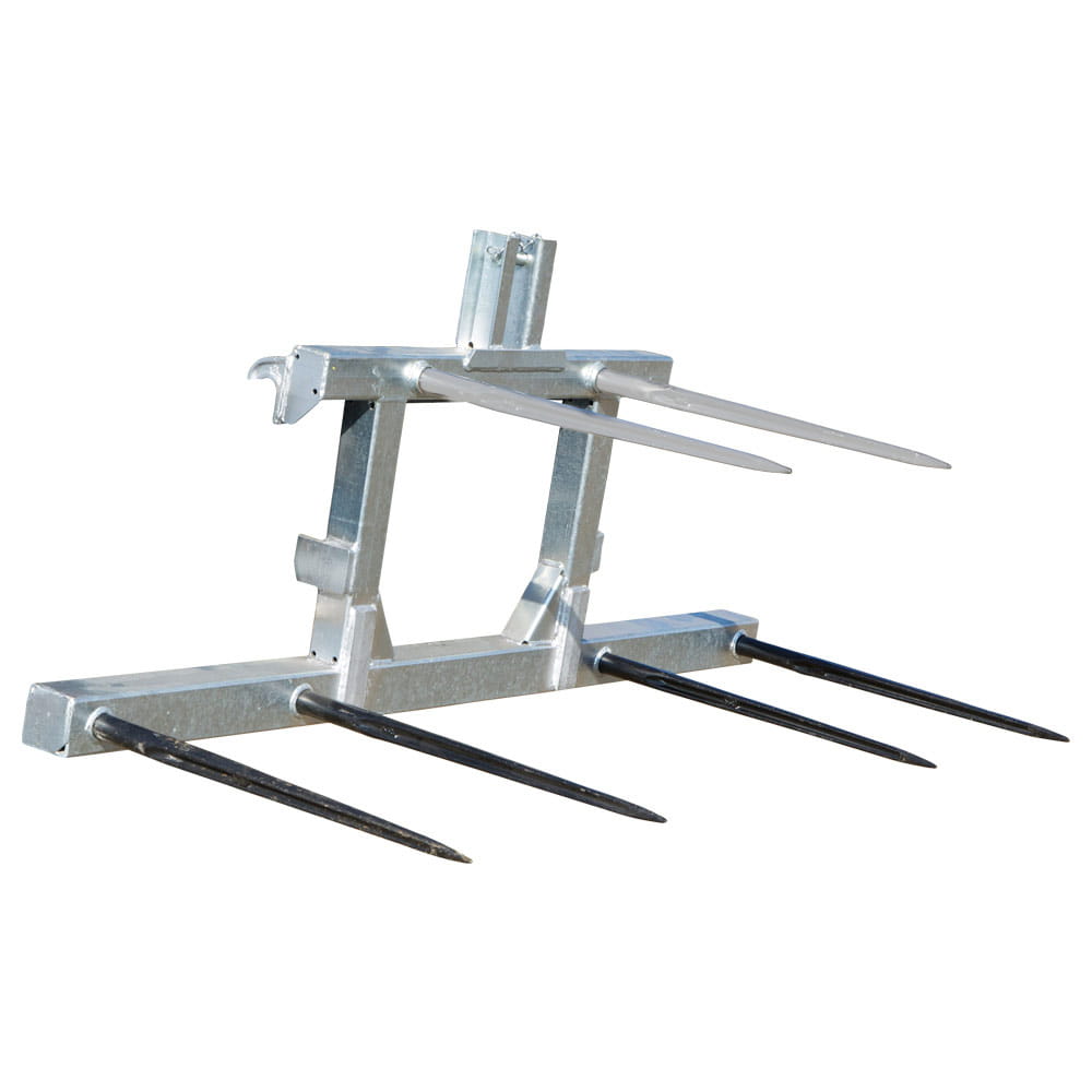 Fliegl bale fork, 4 tines, 1000 mm – Euro standard & three-point linkage