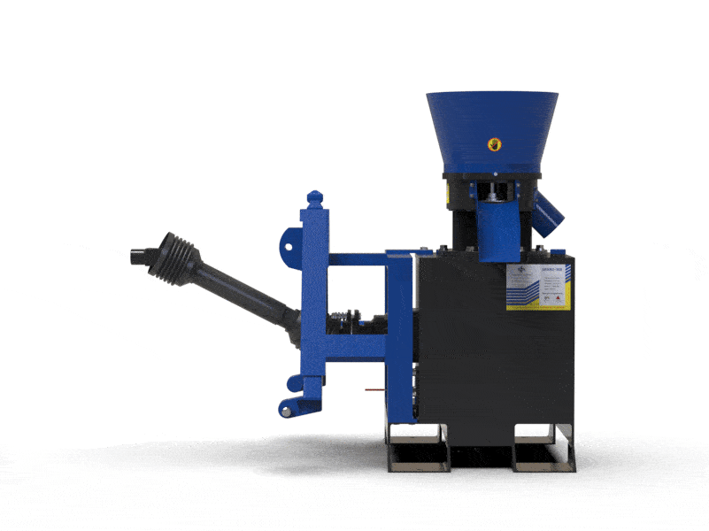 Pelletpresse Zapfwelle 700 kg/h | Profi-Granulator für Biomasse & Futter | 300 mm Matrize