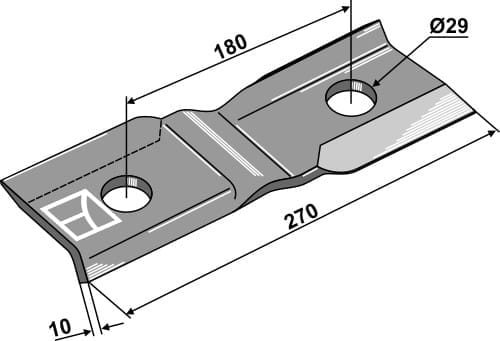BL27925 Messer 270mm - passend zu Fischer