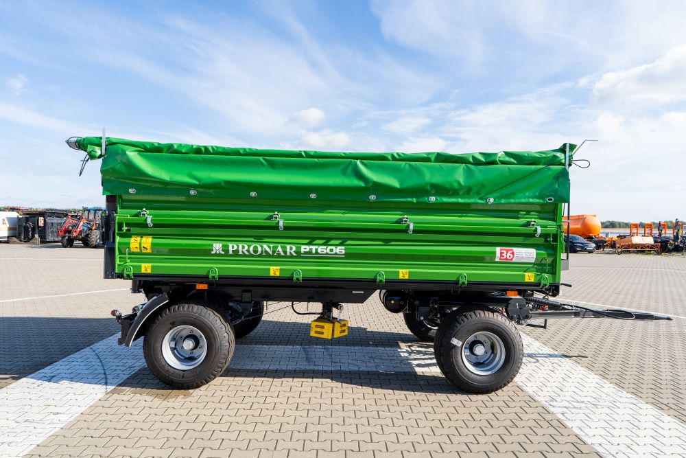 agrirwagen, grain wagon, grüner anhänger, Planenabdeckung, Pronar PT606-ähnlich