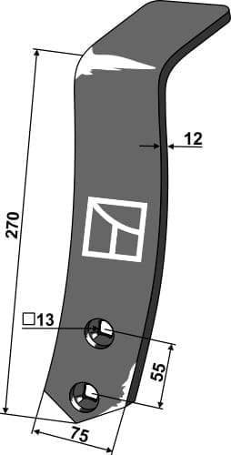 BL22756 Mittelleitblech - passend zu Farmet 3002413