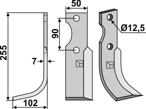BL4796 Fräsmesser L - passend zu Bertolini 012032 / Ferrari 7475HP24