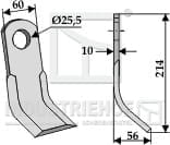 BL4198 Y- Messer 214 für Tierre