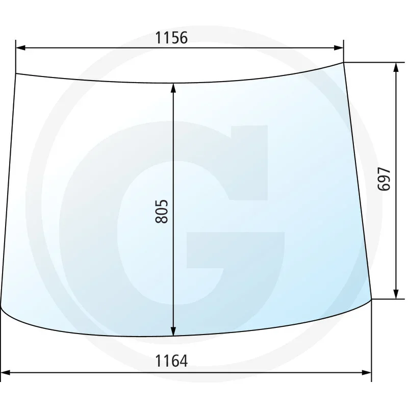 Fritzmeier Frontscheibe - Kabine M
