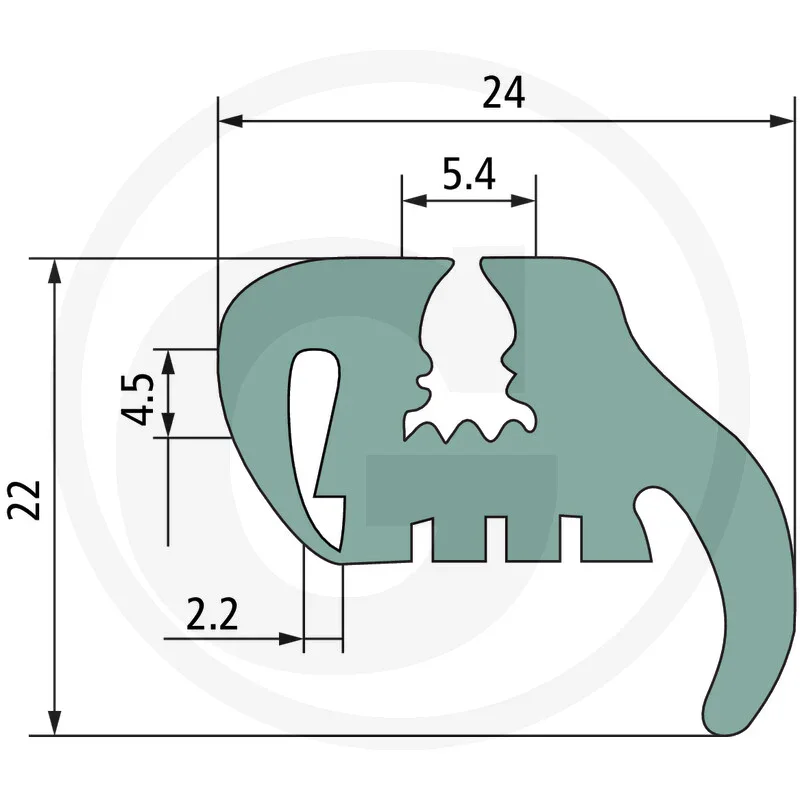 Window sealing rubber - 5m