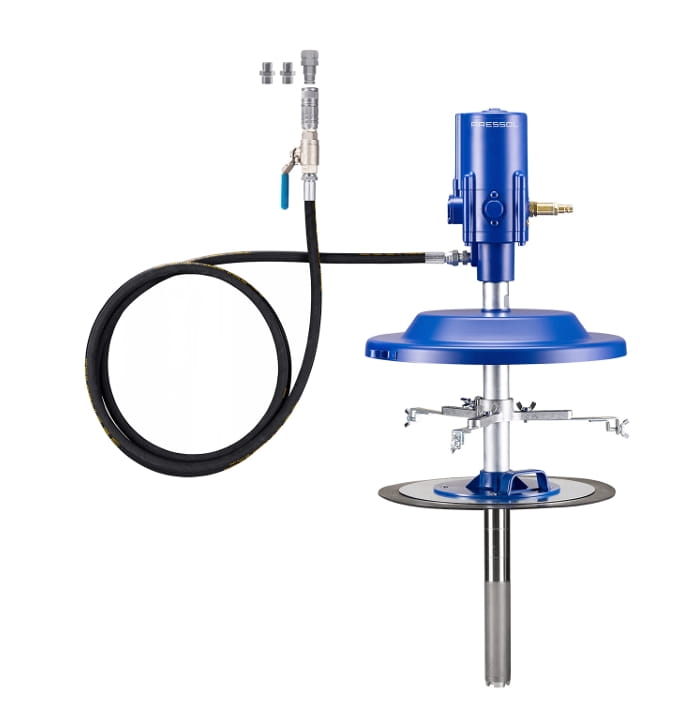 Pressol LubeFILL 10 PRO Fettsystem 25 kg – Profi Zentralschmieranlagen Befüllsystem mit 10:1 Pneumatik-Fettpumpe