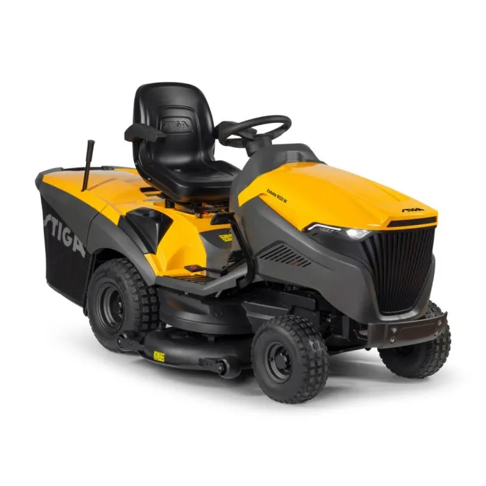 STIGA Estate 9122 W Rasentraktor – 122 cm – 24,3 PS Honda GXV 690 – Mulchkit, Anhängerkupplung & Ladegerät
