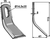 BL3541 Y- Messer für Bomford