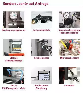 BOMAR Topline 510.350 DGH – halbautomatische Doppel-Gehrungsbandsäge mit Servo-Vorschub, Direktantrieb und zweisäulengeführtem Sägerahmen
