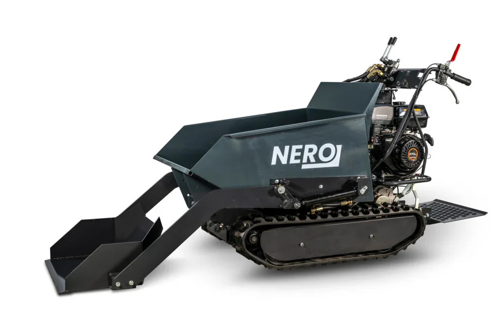 Nero RD-500T PRO tracked dumper – self-loading, 500 kg lifting capacity & 9 hp petrol engine