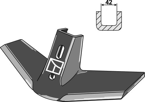 BL2445 Flügelschar - passend zu Väderstad 201860-1 / 201860