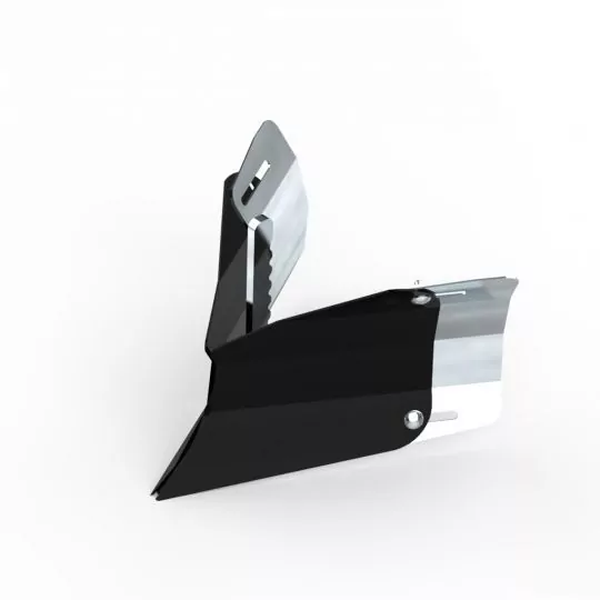 Single-sided ridger for vegetable wheel hoe