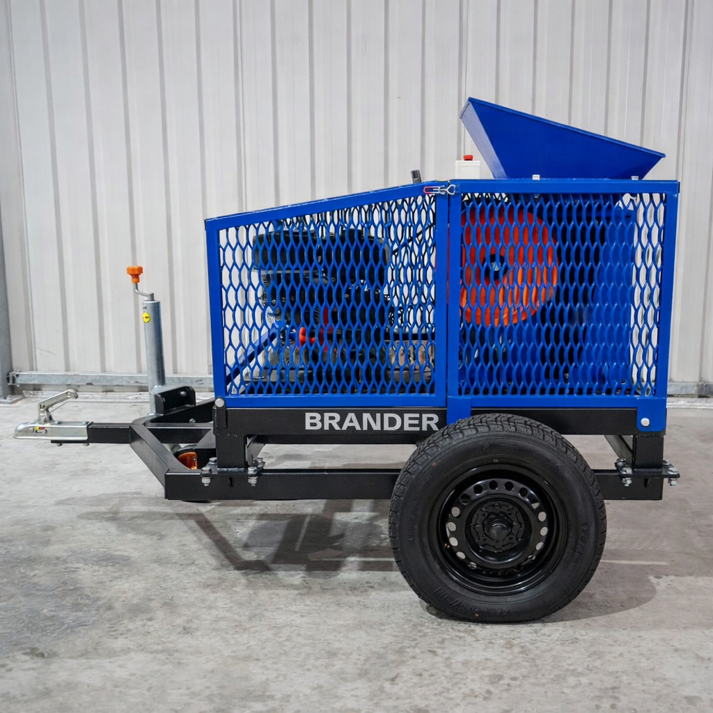 Brander Backenbrecher B450-S mit Benzinmotor – Mobile Zerkleinerung bis 450 mm
