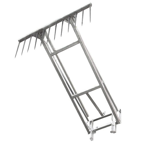 Fliegl 2250 mm galvanized silage clamp – Euro standard mount | Professional silage unloading tool