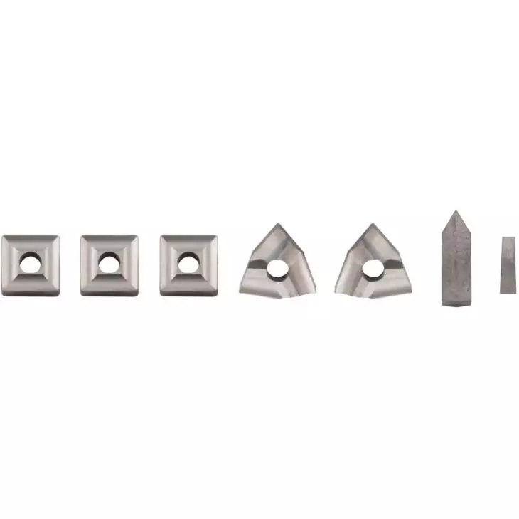 Wendeplatten-Satz 7-teilig - für Drehmeißel-Satz 20x20 mm