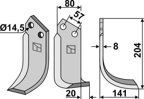 BL5752 Fräsmesser PEG-03R