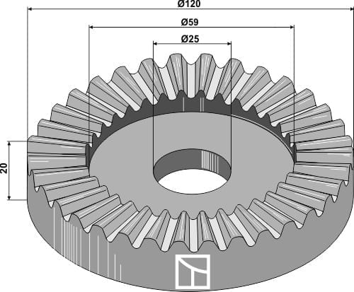 660-111 Klemmverstellscheibe 36 Zähne