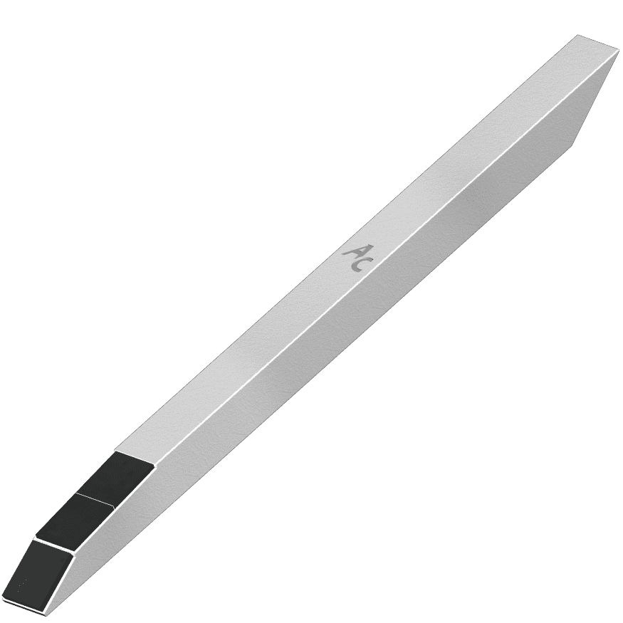 Chisel tip, square, 35 mm, G. Besson