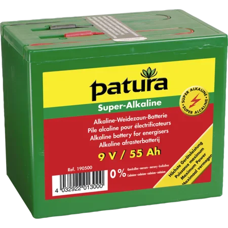 Patura electric fence battery Super Alkaline 9V / 55Ah