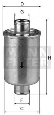 BLW761 Mann Filter W 76/1 Hydraulik-Leitungsfilter (Inline)