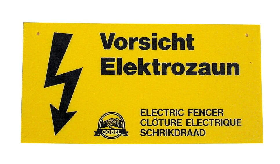 10521 Warnschild "Elektrozaun"