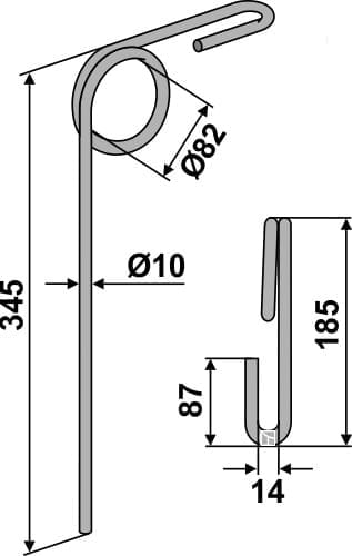 BL29134 Striegelzinken - passend zu Kongskilde 02060500