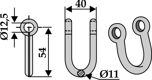 Shackle - suitable for Dücker 881000