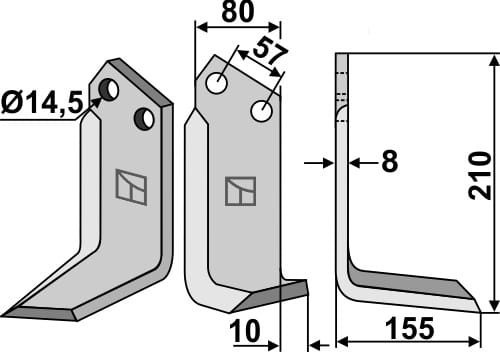BL5597 Fräsmesser R - passend zu Muratori 120058