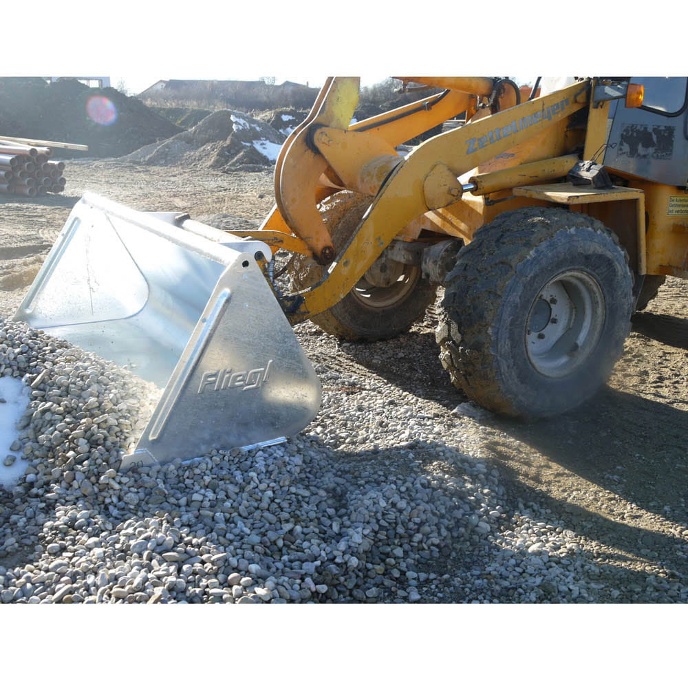 Fliegl heavy-duty bucket, galvanized – for wheel loaders & telescopic loaders | robust & durable