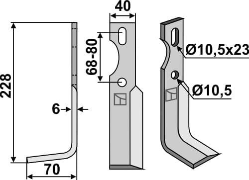 BL4904 Universal Fräsmesser links