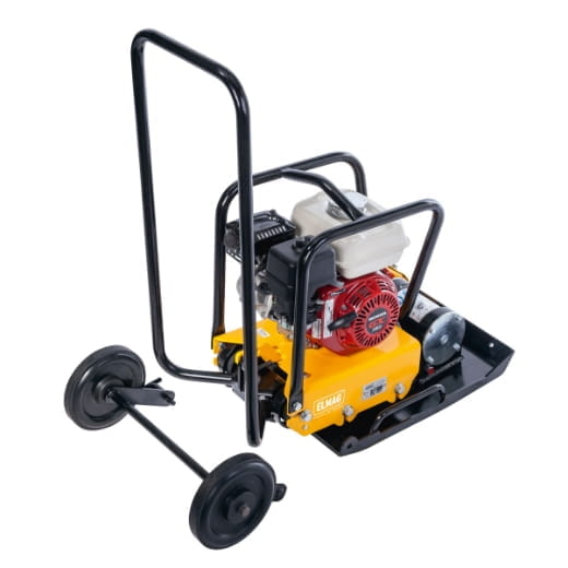 Forward-running vibratory plate compactor PCB16-50 with Honda GX160 engine, 16 kN centrifugal force, including transport