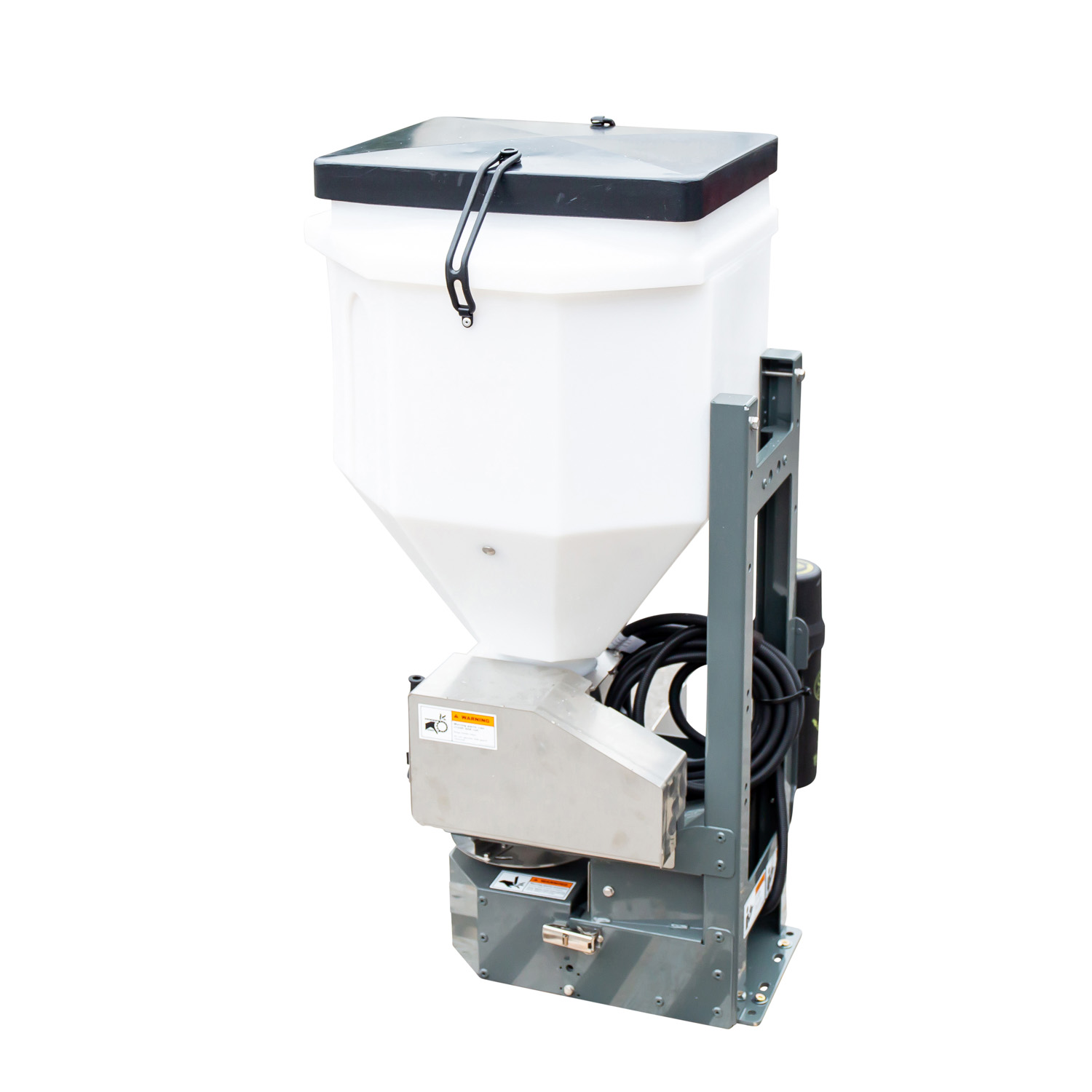 Fliegl Electric Salt and Fertilizer Spreader 90 l | Plastic Container | Cat. I & II | Spreading Width up to 6 m