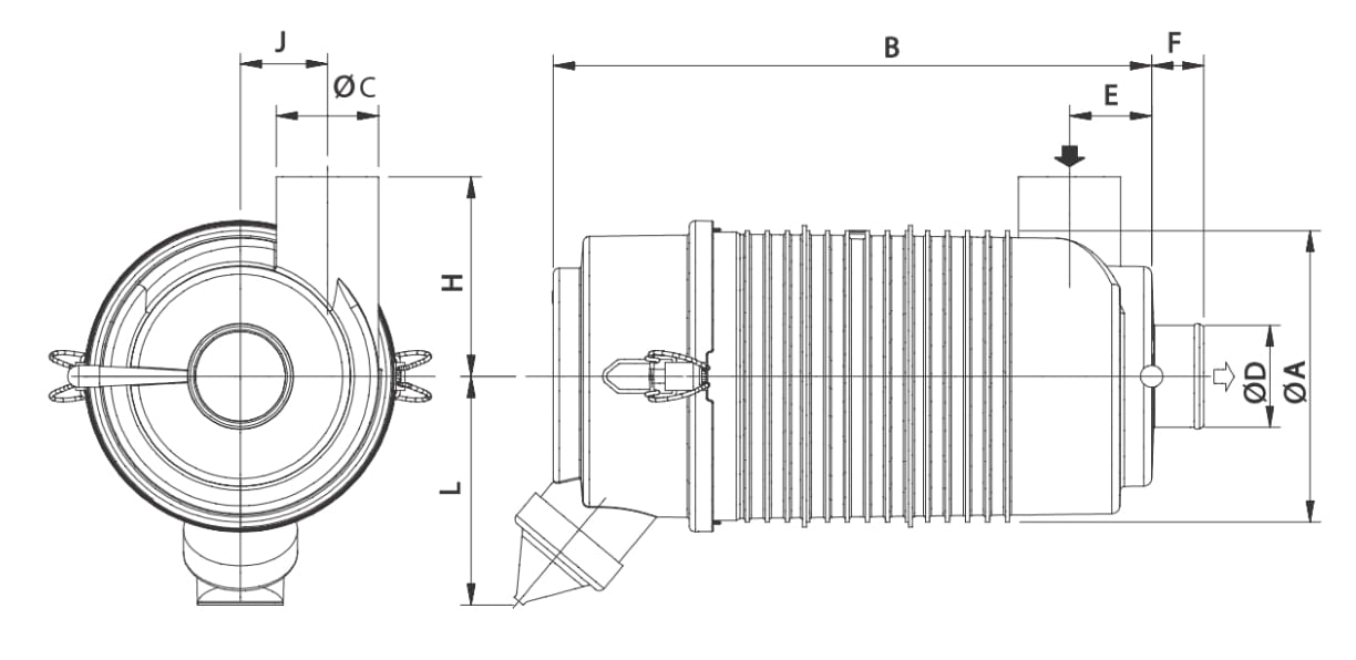 Donaldson Luftfilterkasten