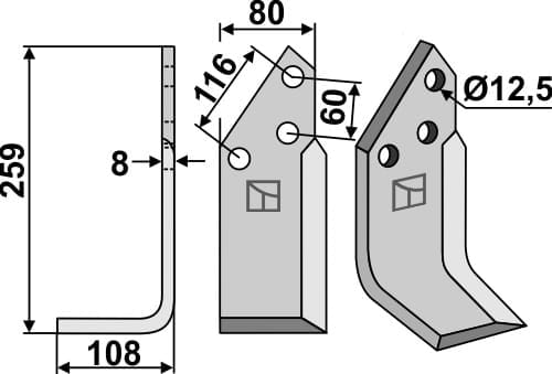 BL5762 Fräsmesser PEG-10L