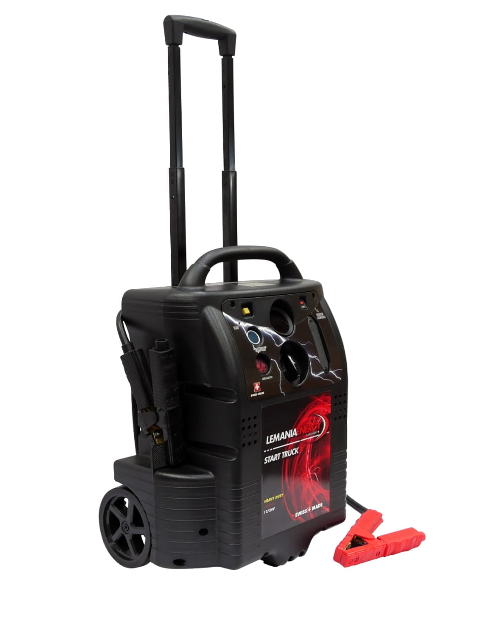 Power station / jump starter 12/24V - START TRUCK TROLLEY 6400/3200 Ampere mobile