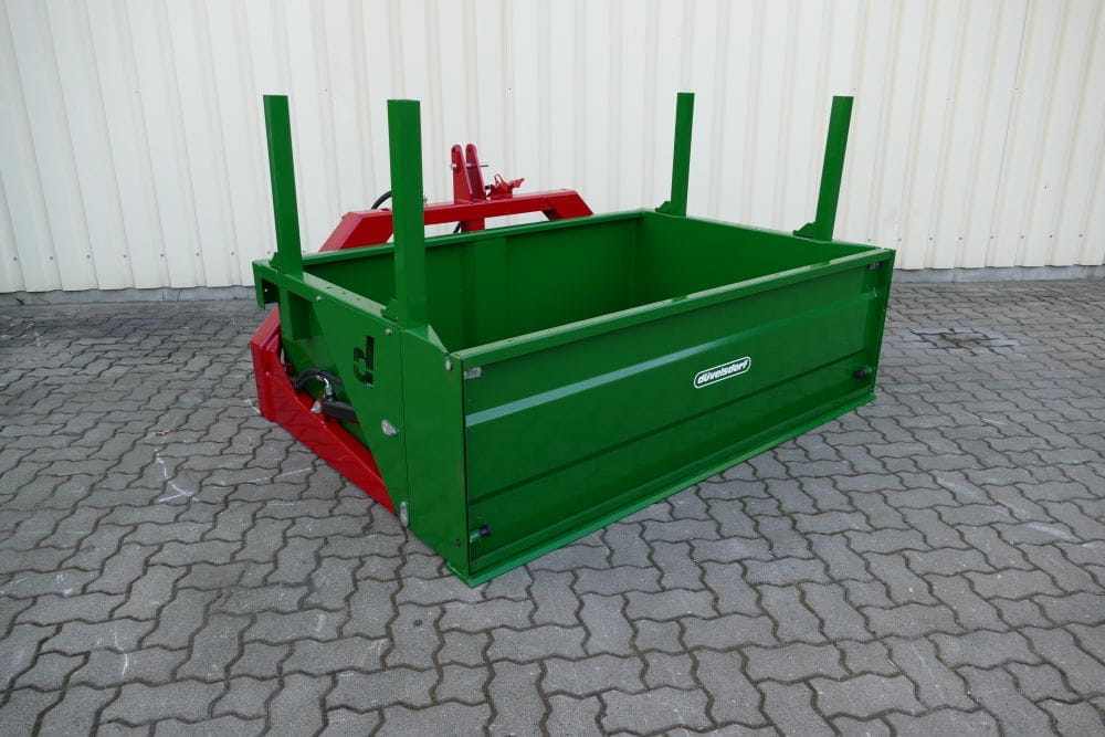 Düvelsdorf Heckcontainer 2,00m Heavy Duty - KAT 2 / Euroaufnahme