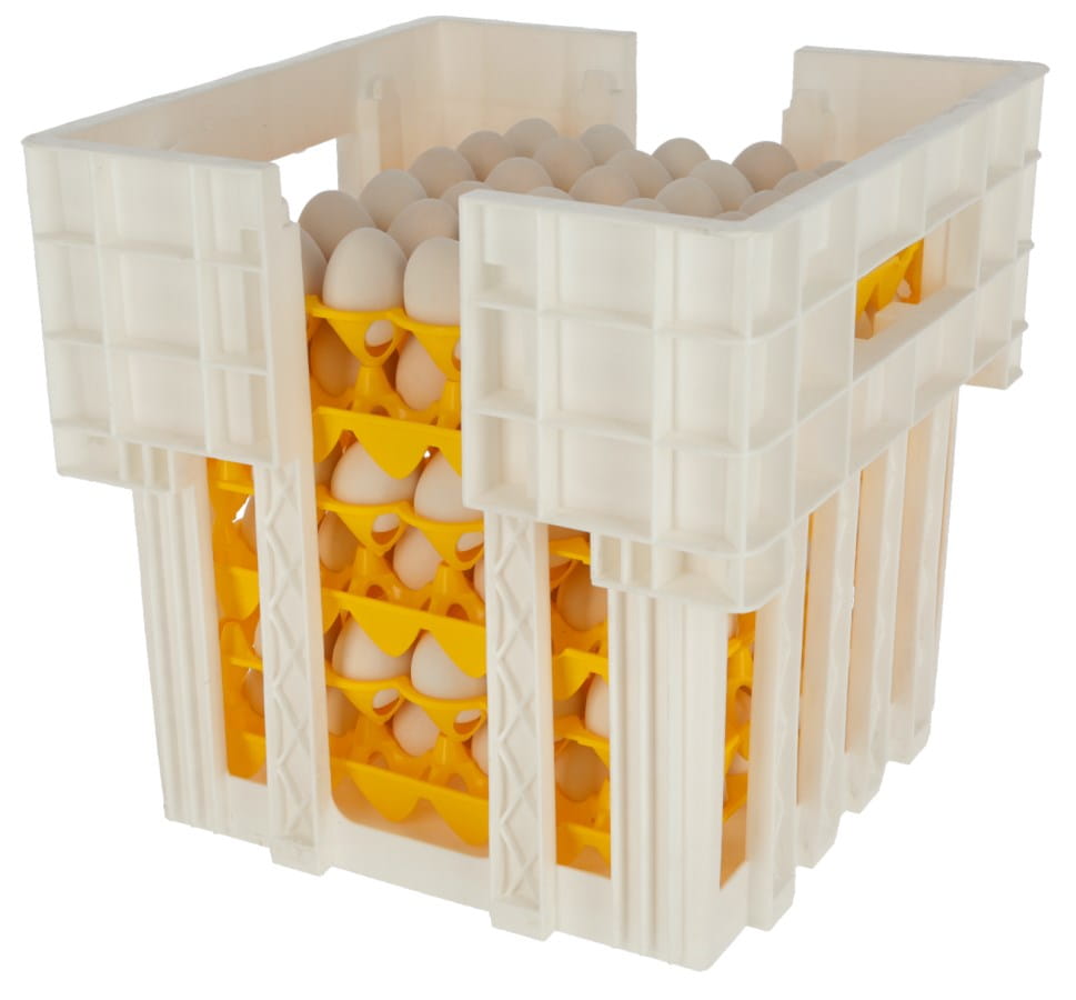 Halterung und Stapelung für Eieraufbewahrung