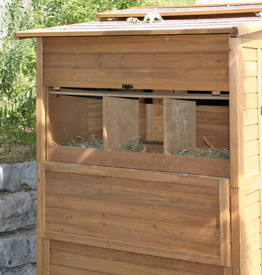 Exclusive wooden chicken coop - 222 x 115 x 200cm