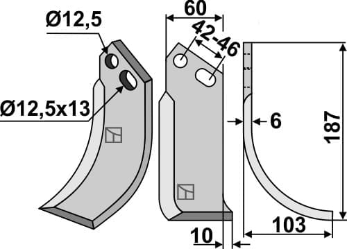 BL5174 Fräsmesser R - passend zu Goldoni 9417