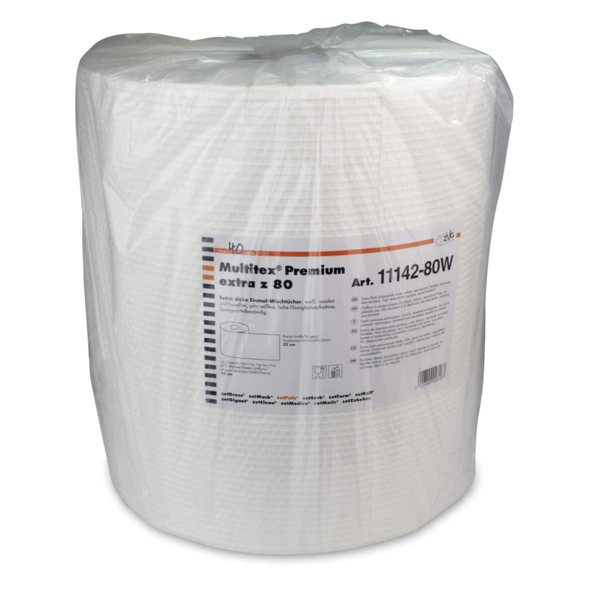 ZetPutz® ZVG Multitex® Premium extra z80 cleaning cloth roll white - 34x32cm
