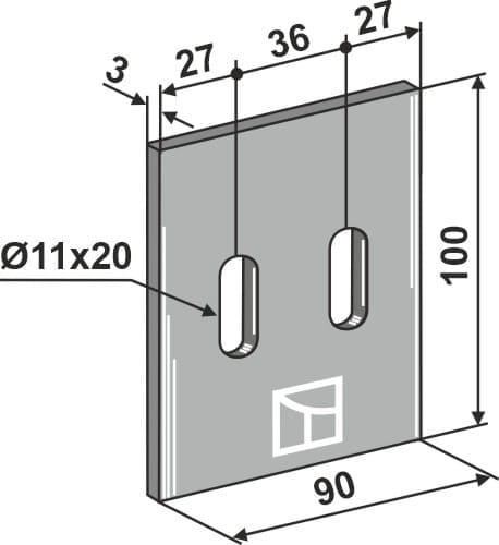 BL3135 Abstreiferblech - passend zu Sicma / Pöttinger / Landsberg