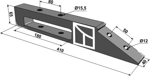 Scharträger 410mm - passend zu Quivogne