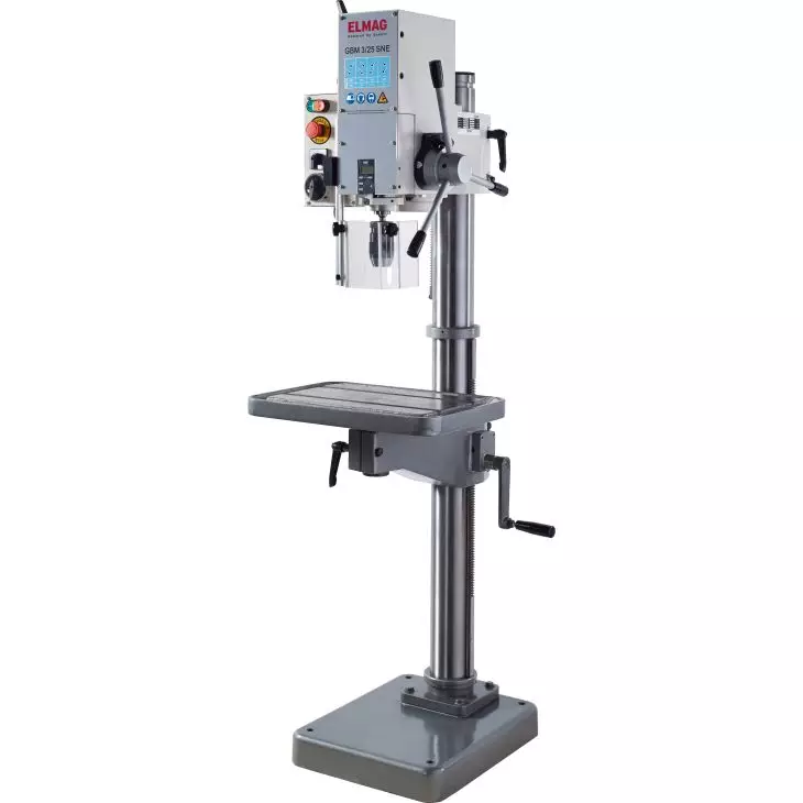 Elmag Getriebe-Bohrmaschine 25 mm Bohrleistung, 8 Drehzahlen, Rechts-/Linkslauf und 400 V Motor
